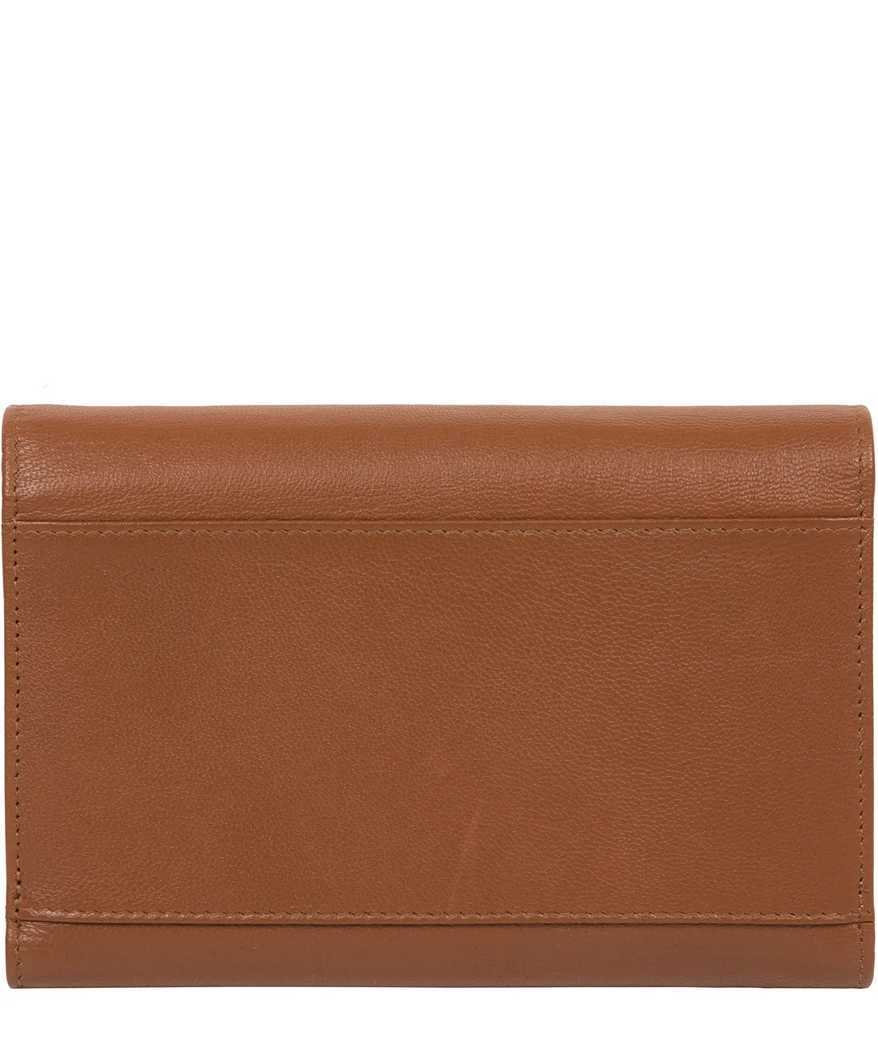 'Carey' Tan Leather Purse