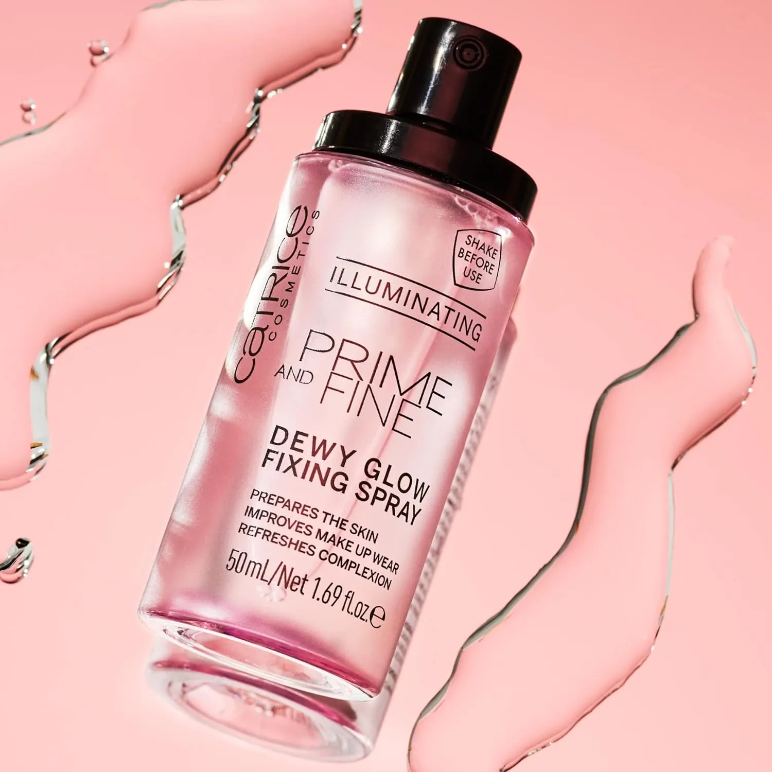 Catrice | Prime & Fine Dewy Glow Illuminating Spray | Quick-Drying Fixing Mist | Paraben-Free & Vegan | Cruelty-Free 1.69 Oz