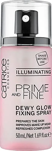 Catrice | Prime & Fine Dewy Glow Illuminating Spray | Quick-Drying Fixing Mist | Paraben-Free & Vegan | Cruelty-Free 1.69 Oz