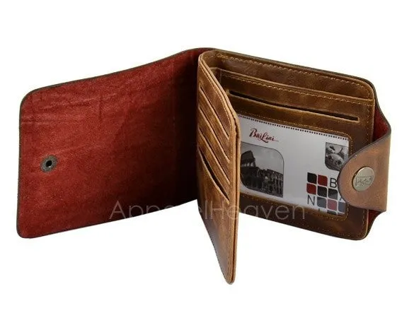 Classic Leather Pockets Credit/ID Cards Holder Wallet