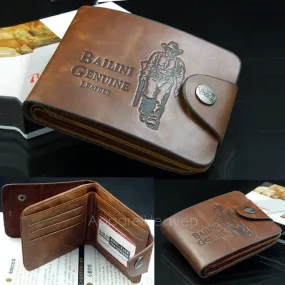 Classic Leather Pockets Credit/ID Cards Holder Wallet