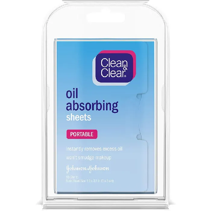 Clean & Clear Oil Absorbing Facial Blotting Sheets 50 Count