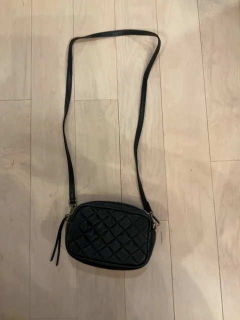 {{ClientCode}} BLACK HOBO CROSSBODY BAG