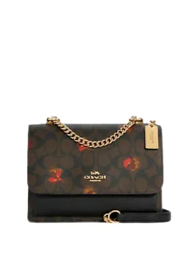 Coach Klare Crossbody In Signature Canvas With Pop Floral Print