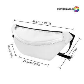 Customizable Double-Zipper Fanny Pack