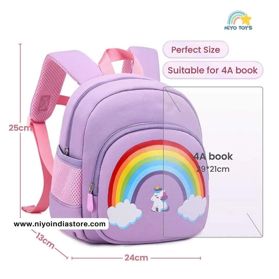 Cute Rainbow Backpacks for Kids Girls Boys Toddler Bag