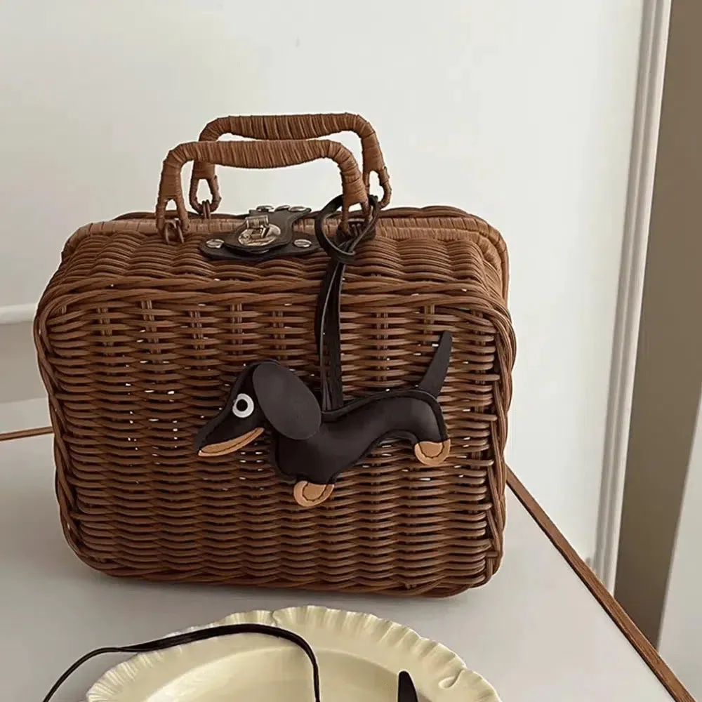 Dachshund – Playful dachshund design – Bag charm