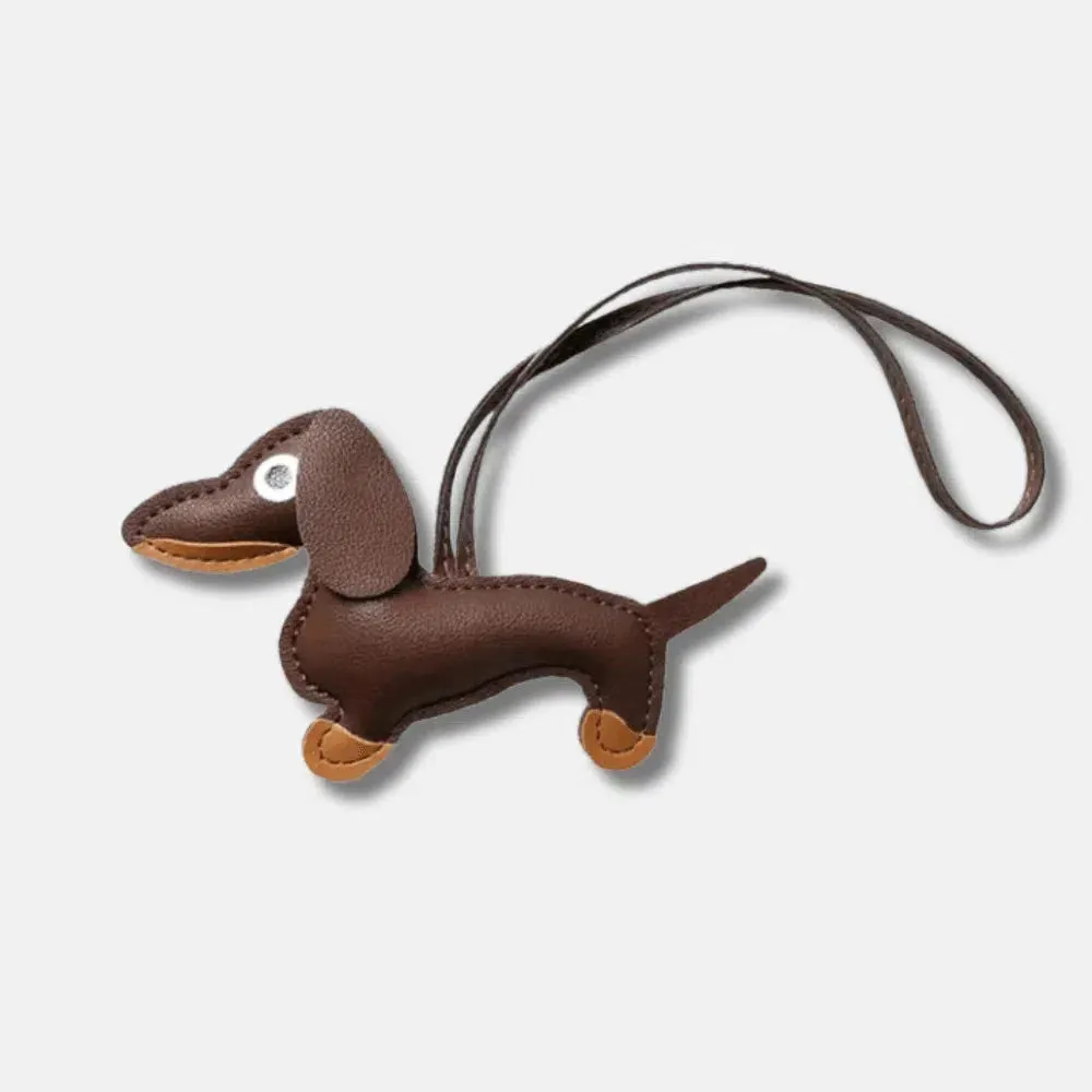 Dachshund – Playful dachshund design – Bag charm