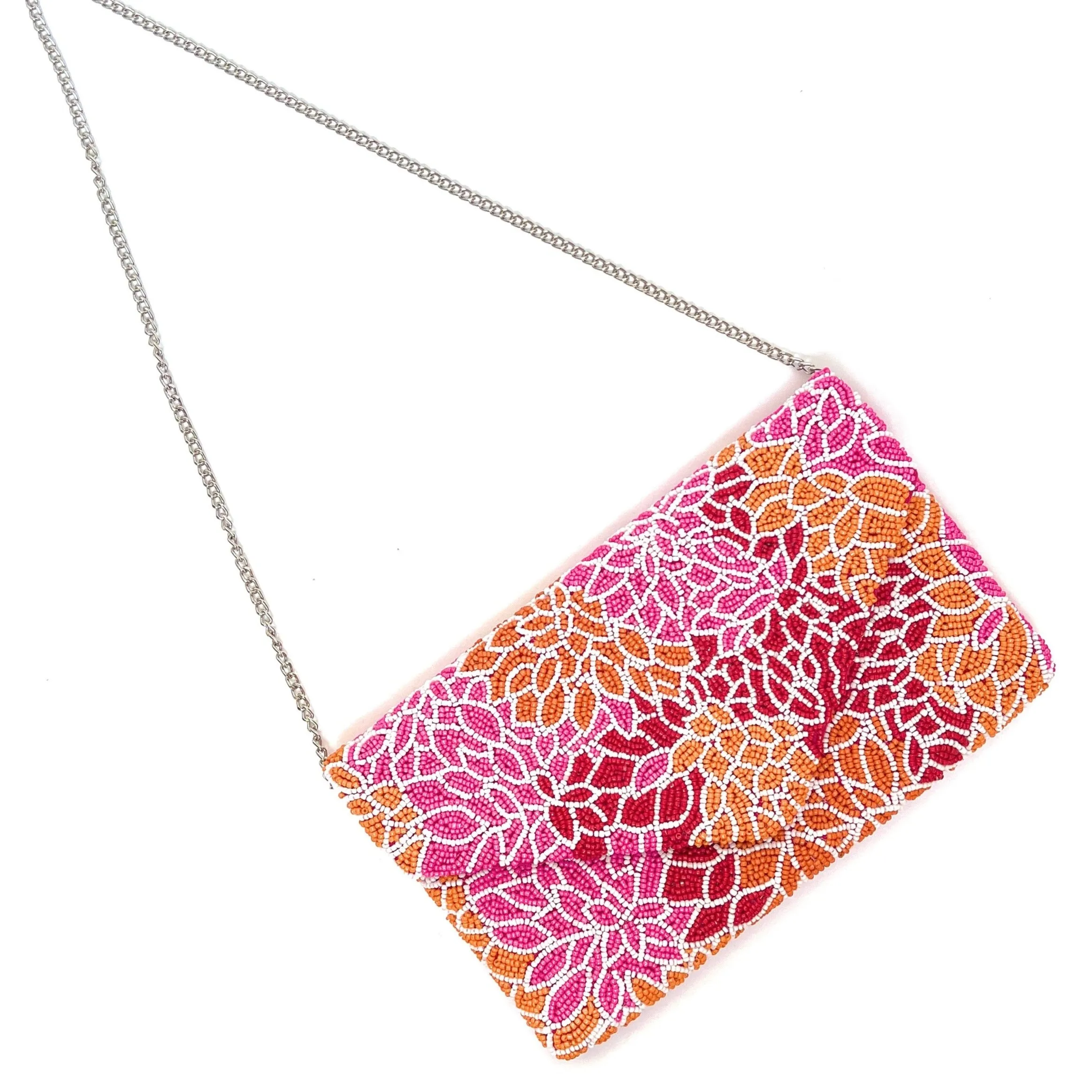 Dahlia Beaded Clutch Purse