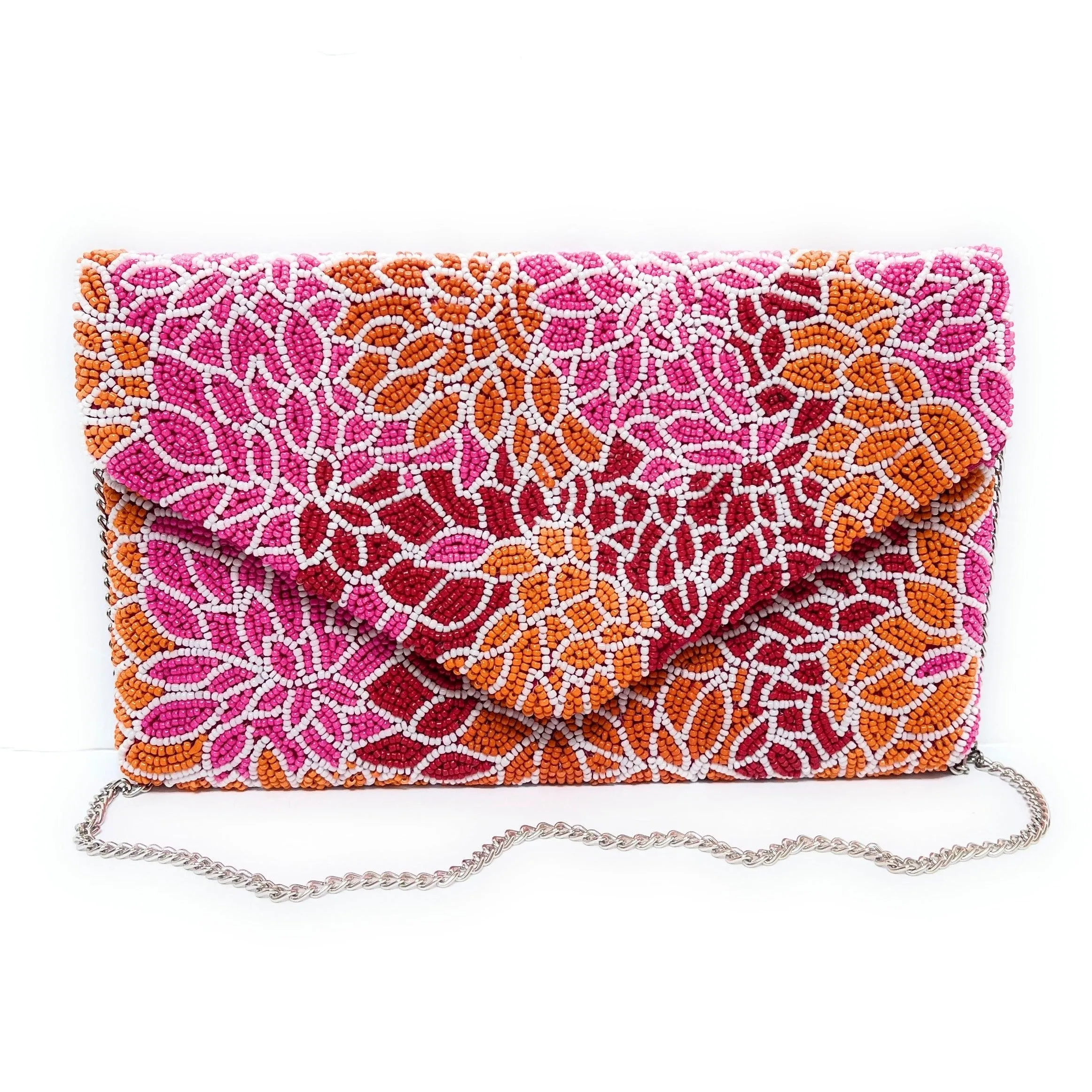 Dahlia Beaded Clutch Purse