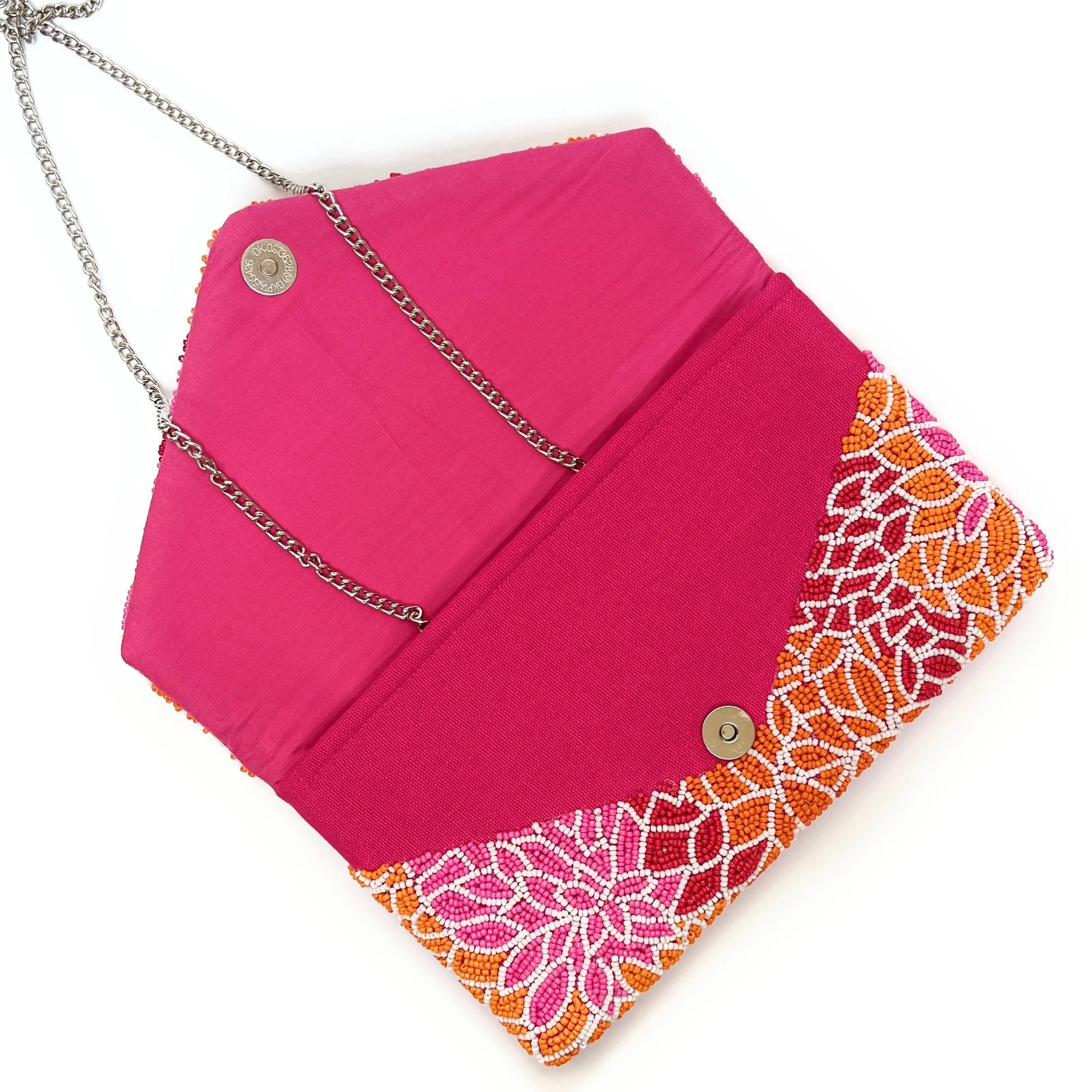 Dahlia Beaded Clutch Purse