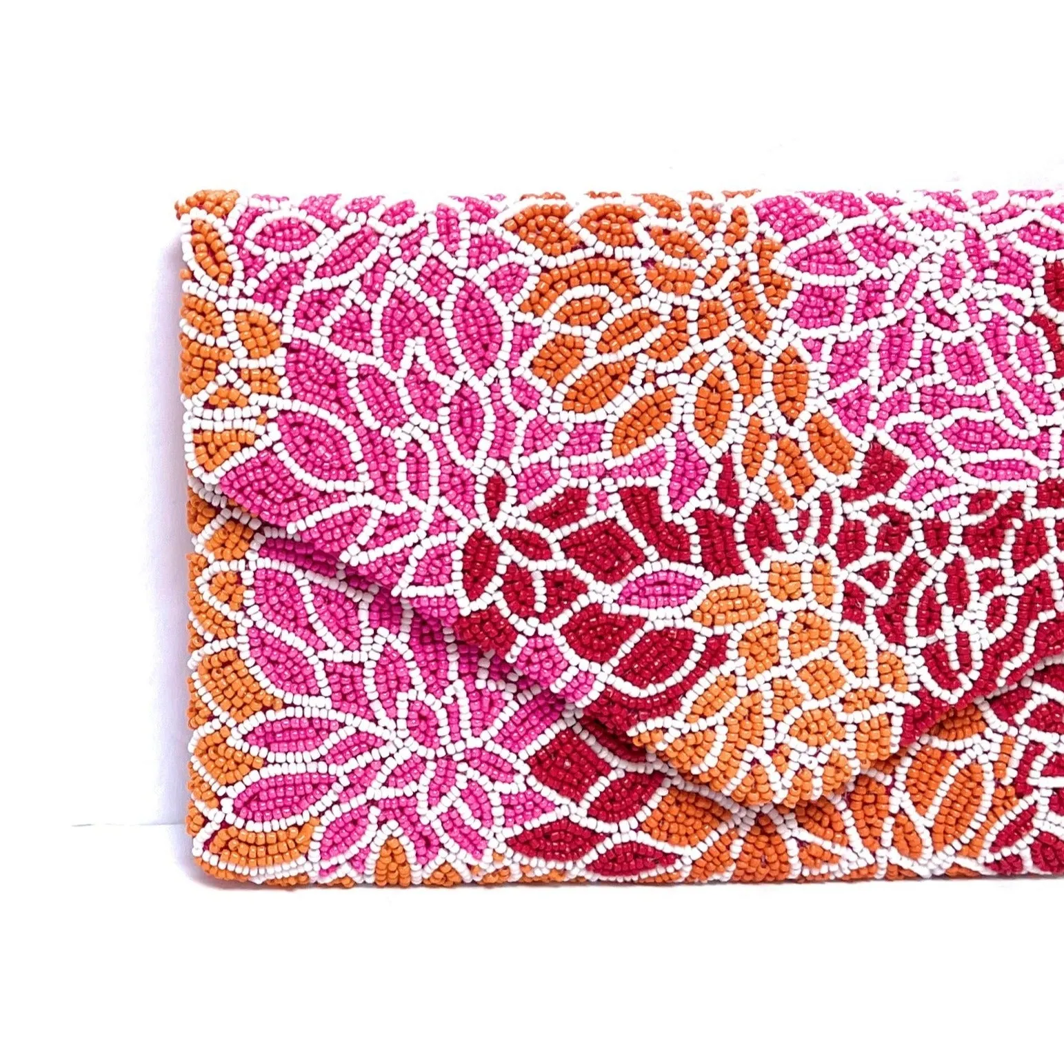 Dahlia Beaded Clutch Purse