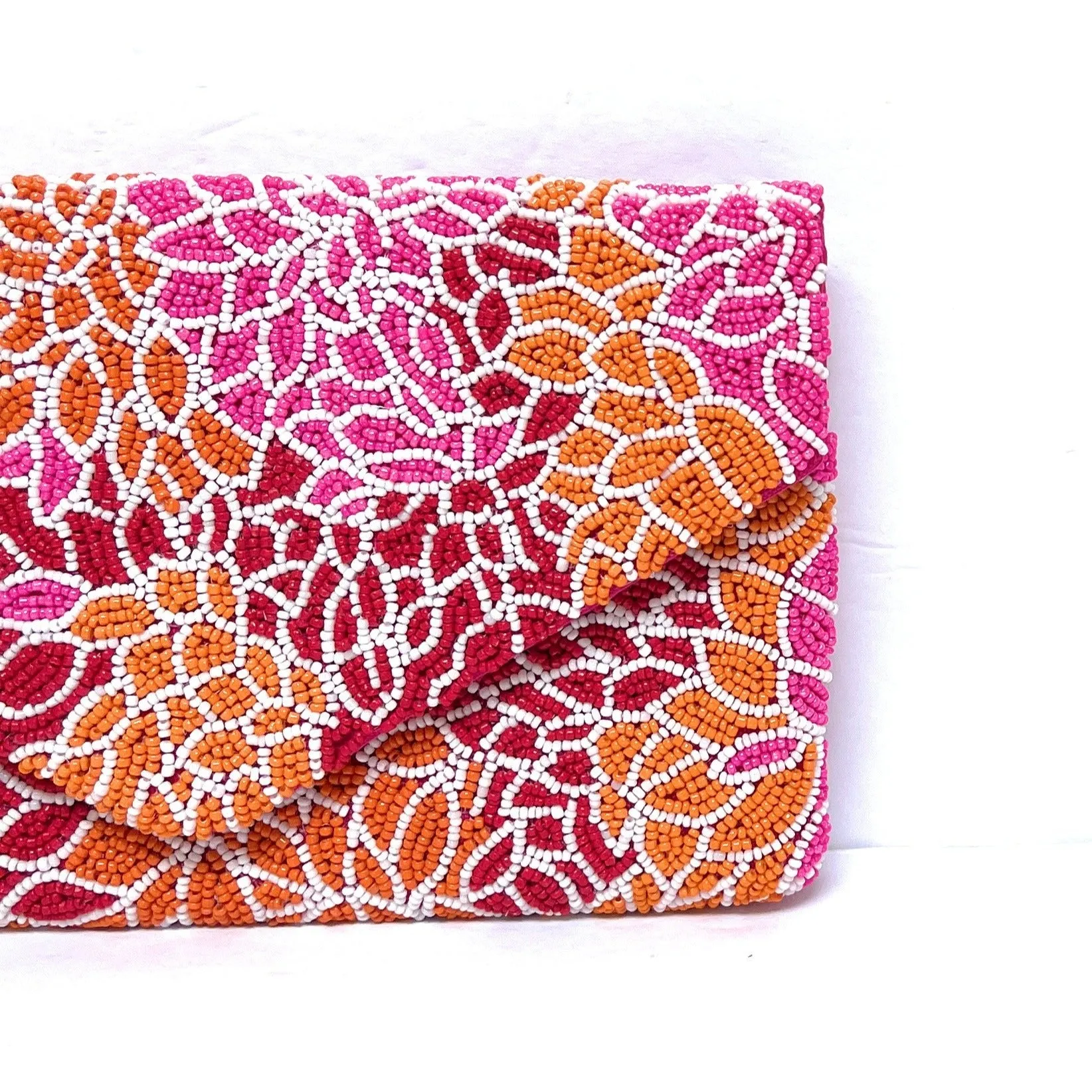 Dahlia Beaded Clutch Purse