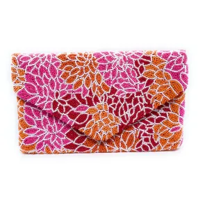 Dahlia Beaded Clutch Purse