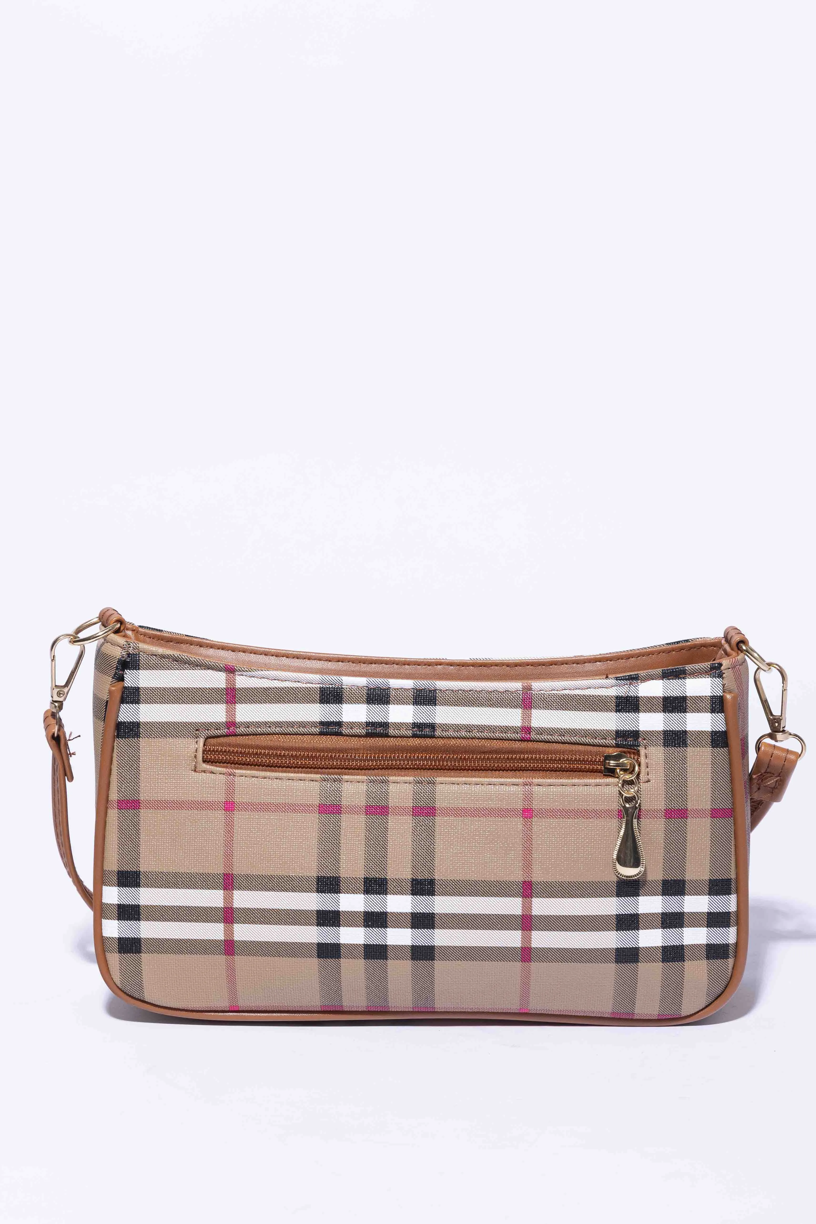 Detachable Strap Printed Shoulder Bag