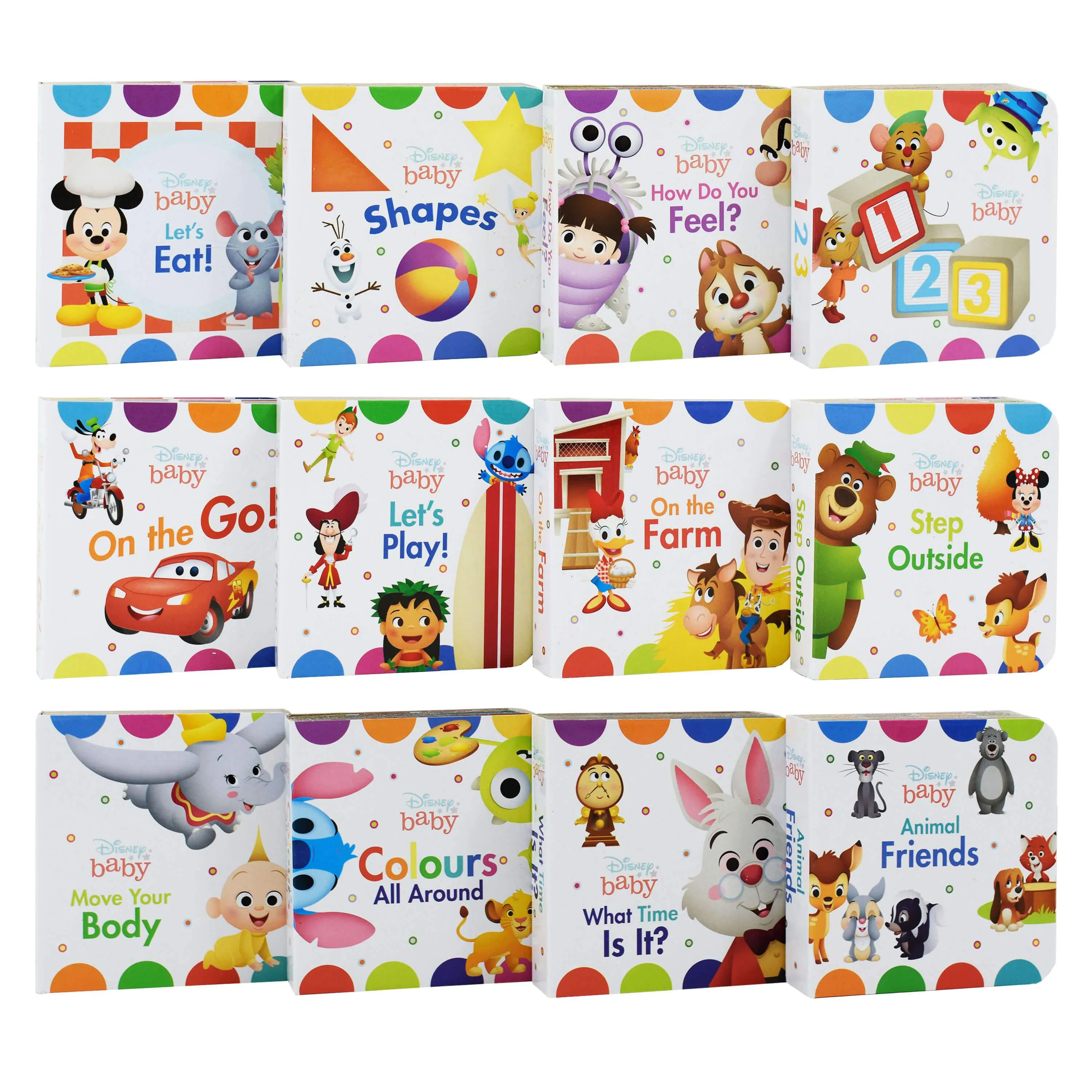 Disney My First Library Board Book Block 12 Books Set By P I Kids - Ages 0-5