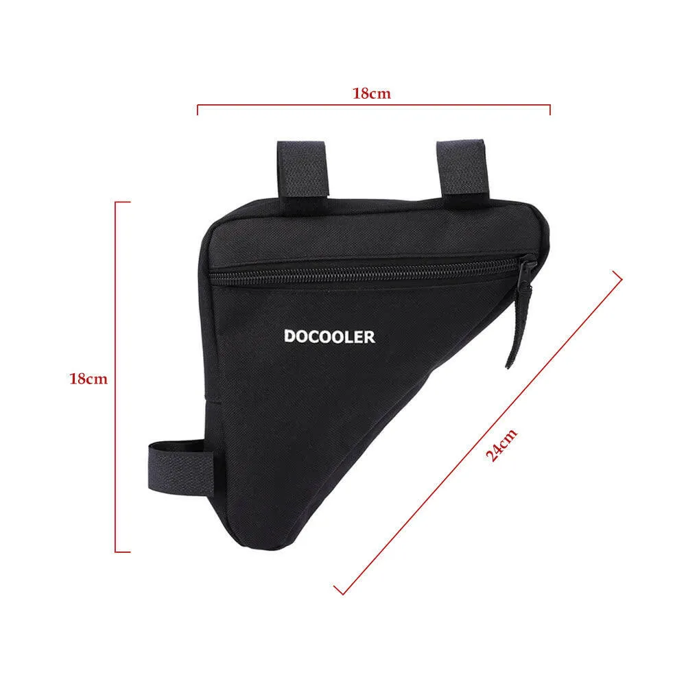 Docooler Triangle Cycling Bike Bicycle Front Saddle Tube Frame Pouch Bag Holder Outdoor Bag