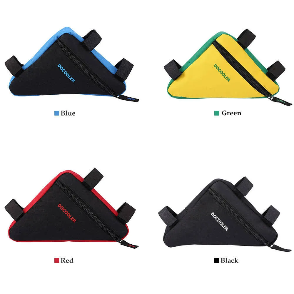 Docooler Triangle Cycling Bike Bicycle Front Saddle Tube Frame Pouch Bag Holder Outdoor Bag