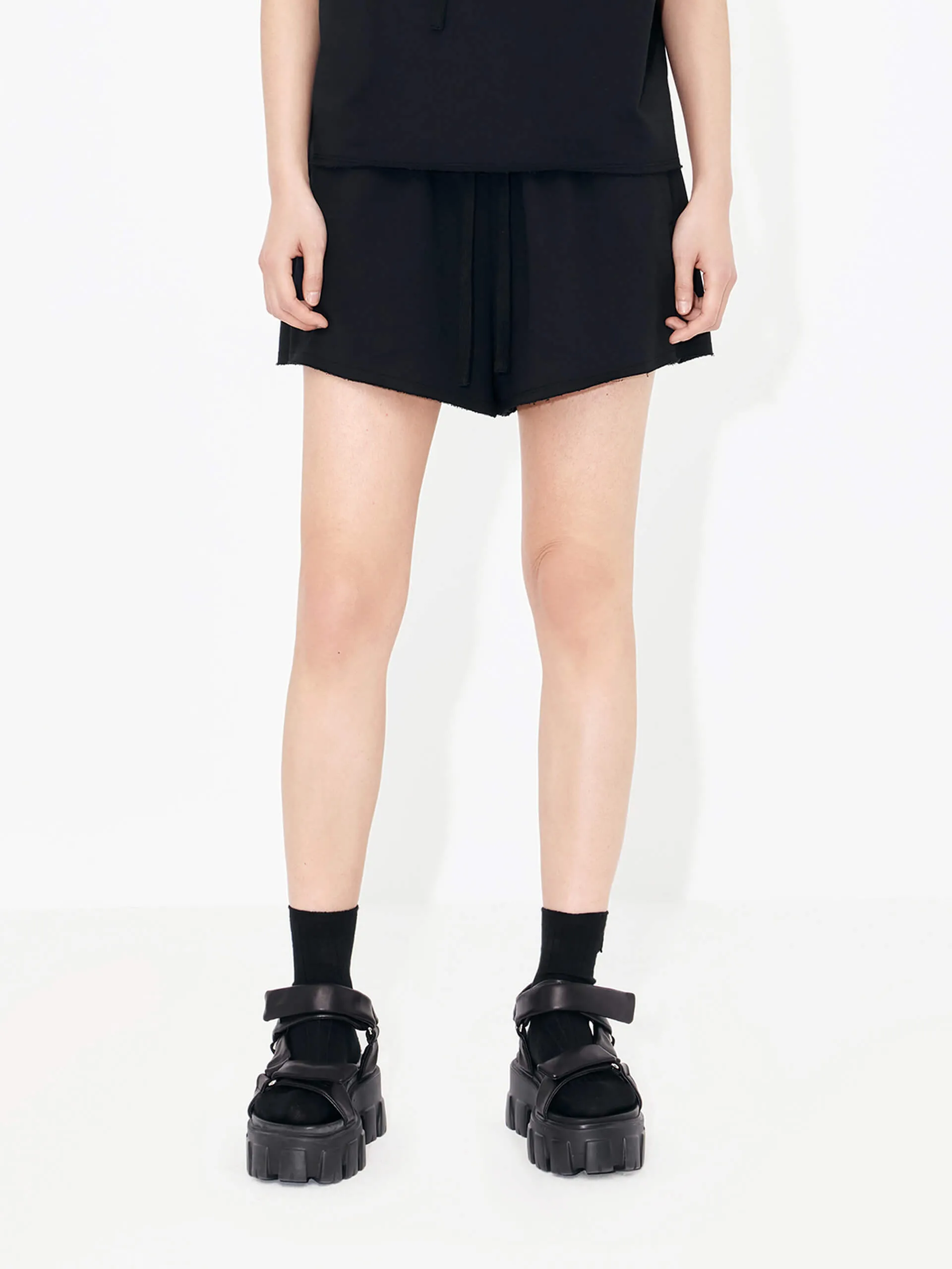 Drawstring Waist Shorts