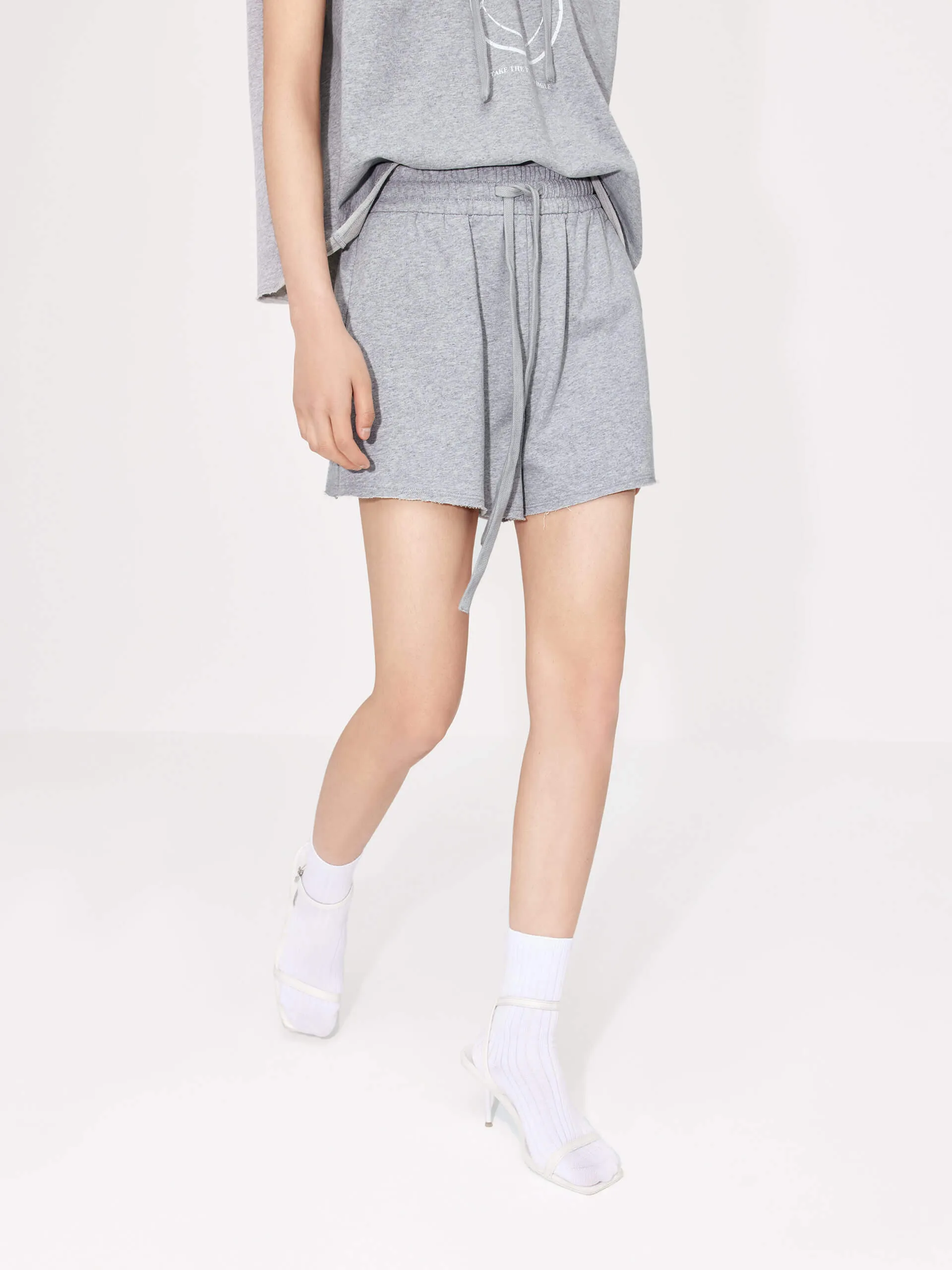 Drawstring Waist Shorts