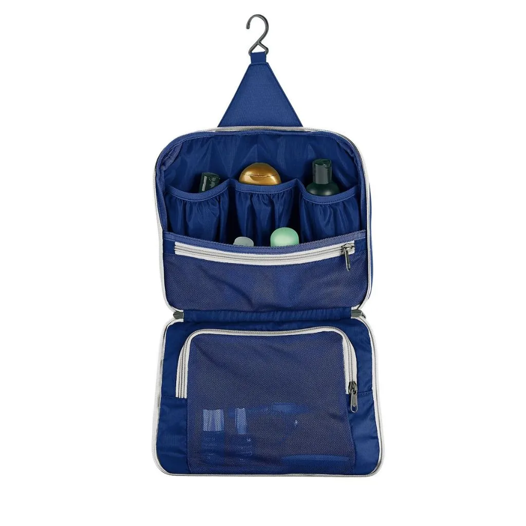 Eagle Creek PACK-IT™ REVEAL Hanging Toiletry Kit - Aizome Blue/Grey