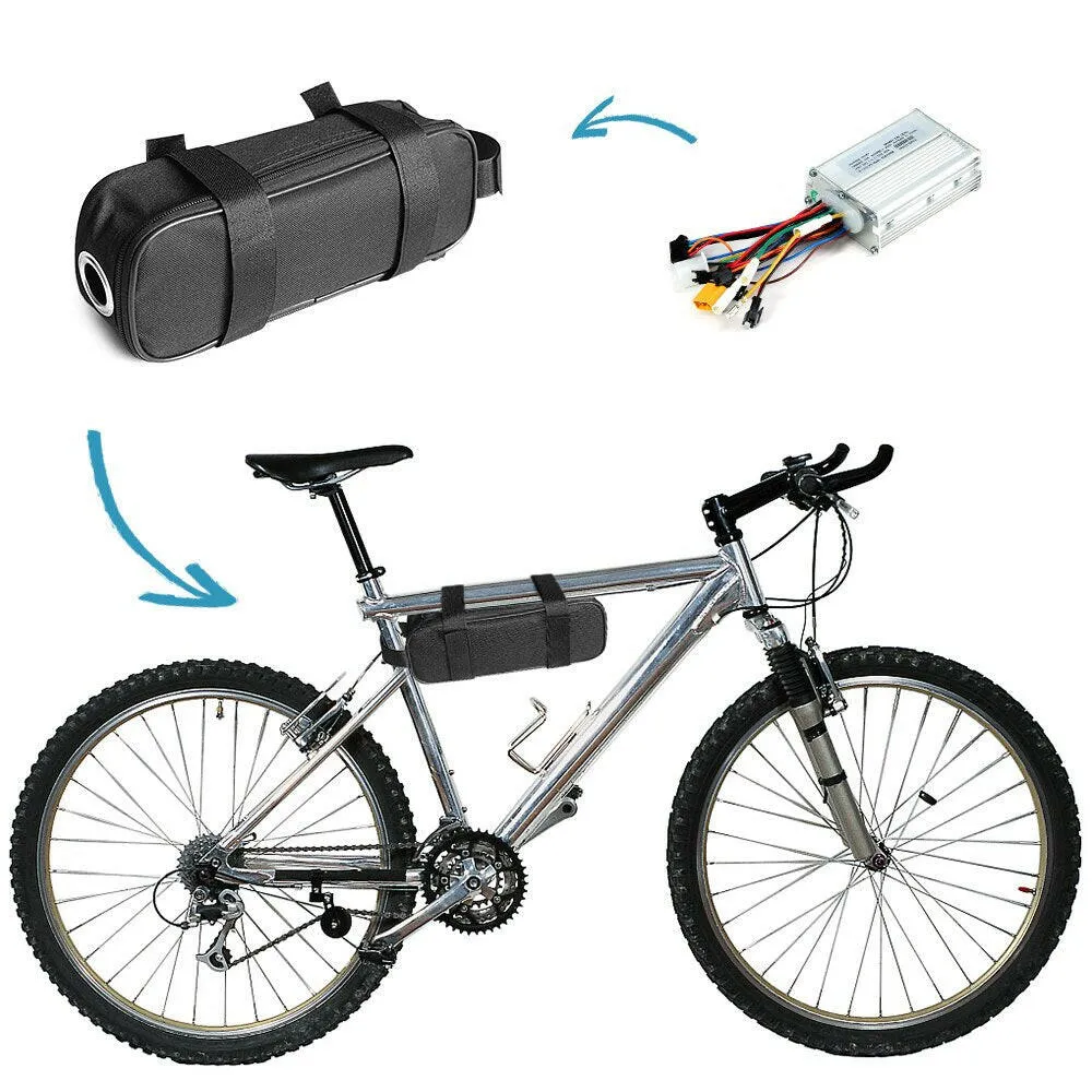 Ebike Controller Bag Electric Bicycle Storage Bag Large Capacity Cycling Storage Bag Waterproof MTB Road Bike Battery Case Pack