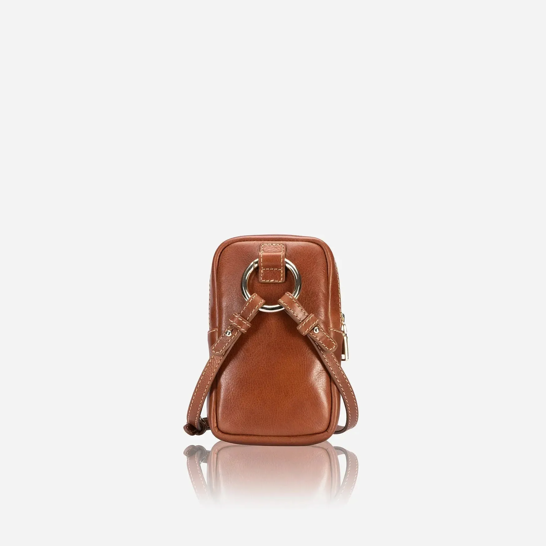 Elegant Tan Sling Handbag with Customizable Strap for Women