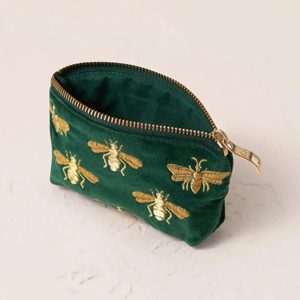 Elizabeth Scarlett Honey Bee Coin Purse | Forest