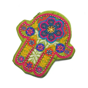 Embroidered Hamsa Coin Purse 3