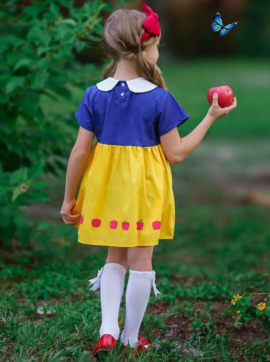 Fairest of All Collared Dress and Apple Purse Set