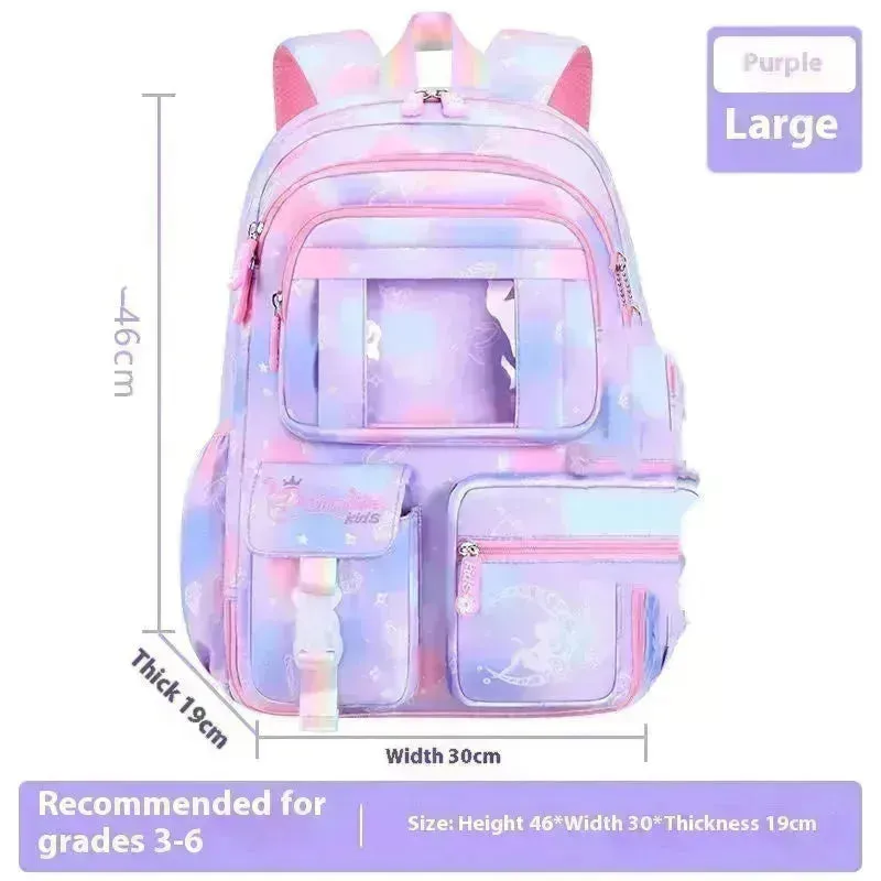 Fantasy Girl Children Backpack Large Capacity Backpack for Kids