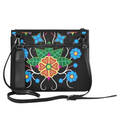 Floral Beadwork-02 Slim Clutch Bag