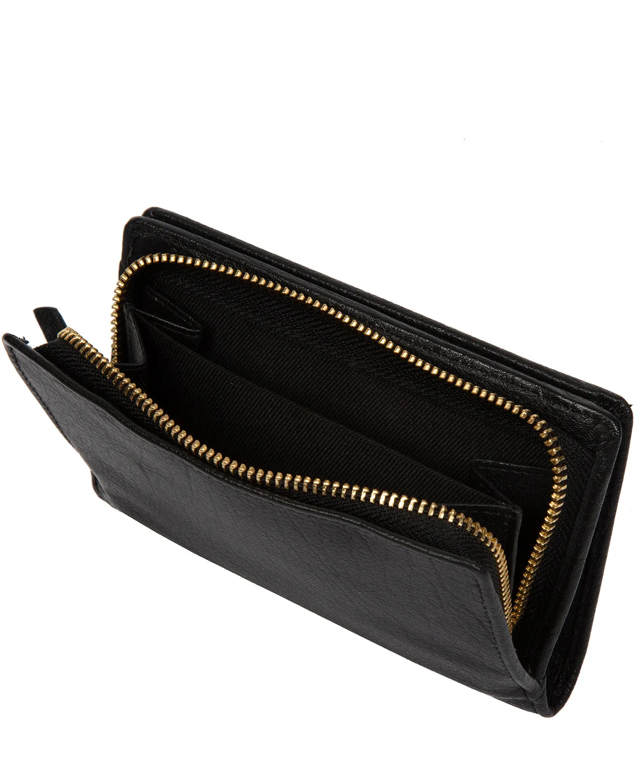 'Fran' Black Leather RFID Purse