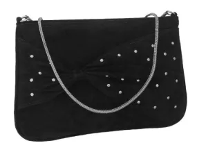 Gaby Suedette Studded Shoulder Bag