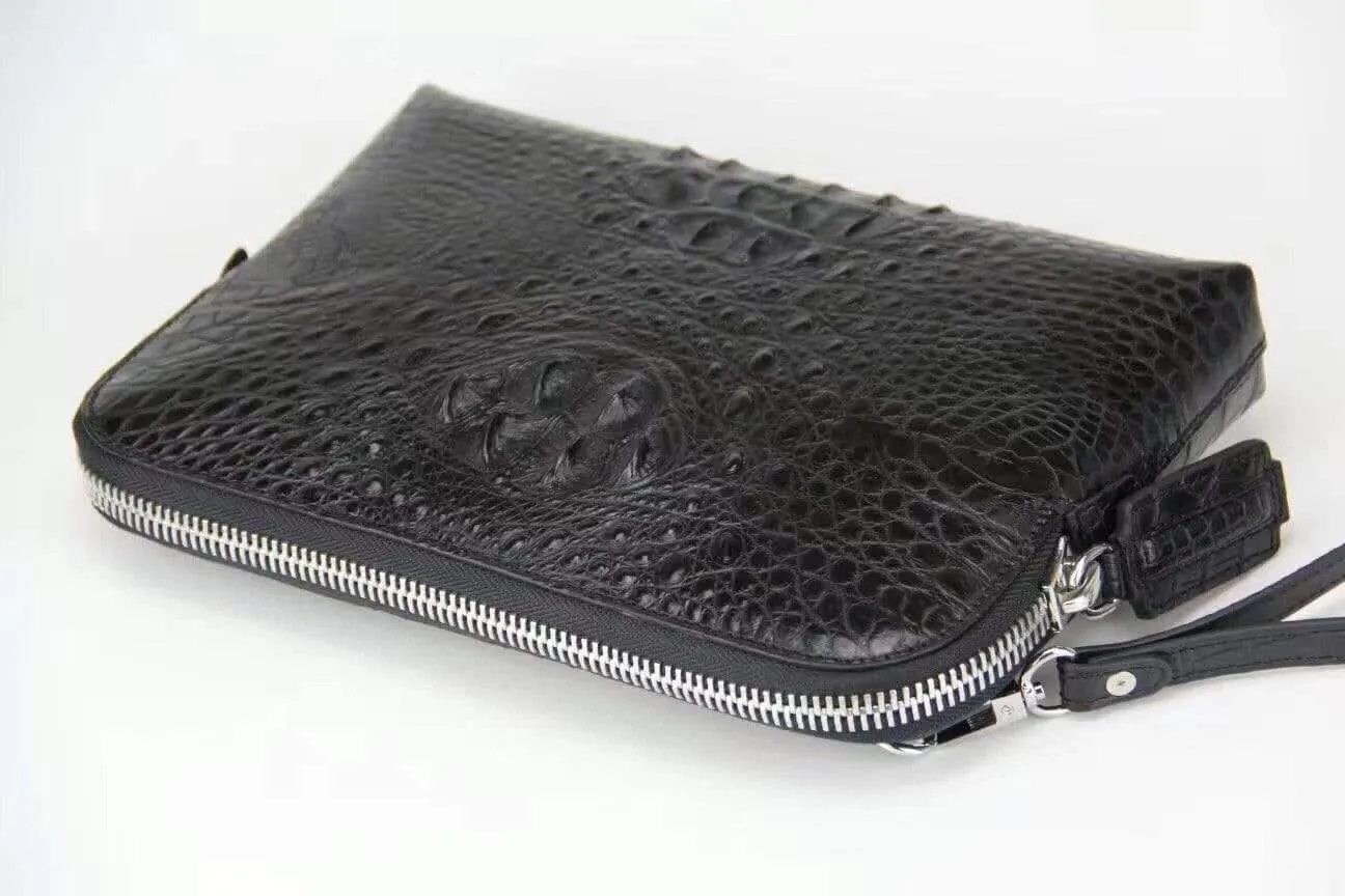 Genuine Crocodile Leather  Clutch Bag For Men