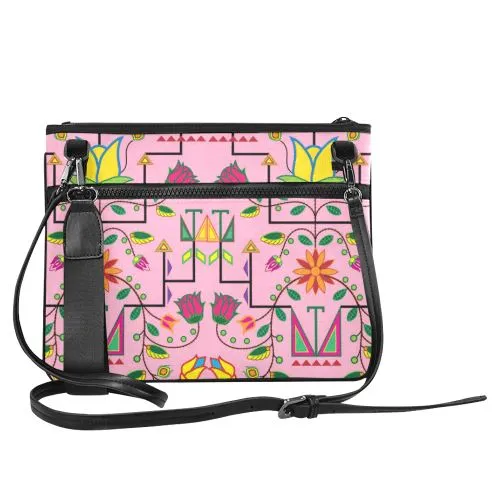 Geometric Floral Summer-Sunset Slim Clutch Bag