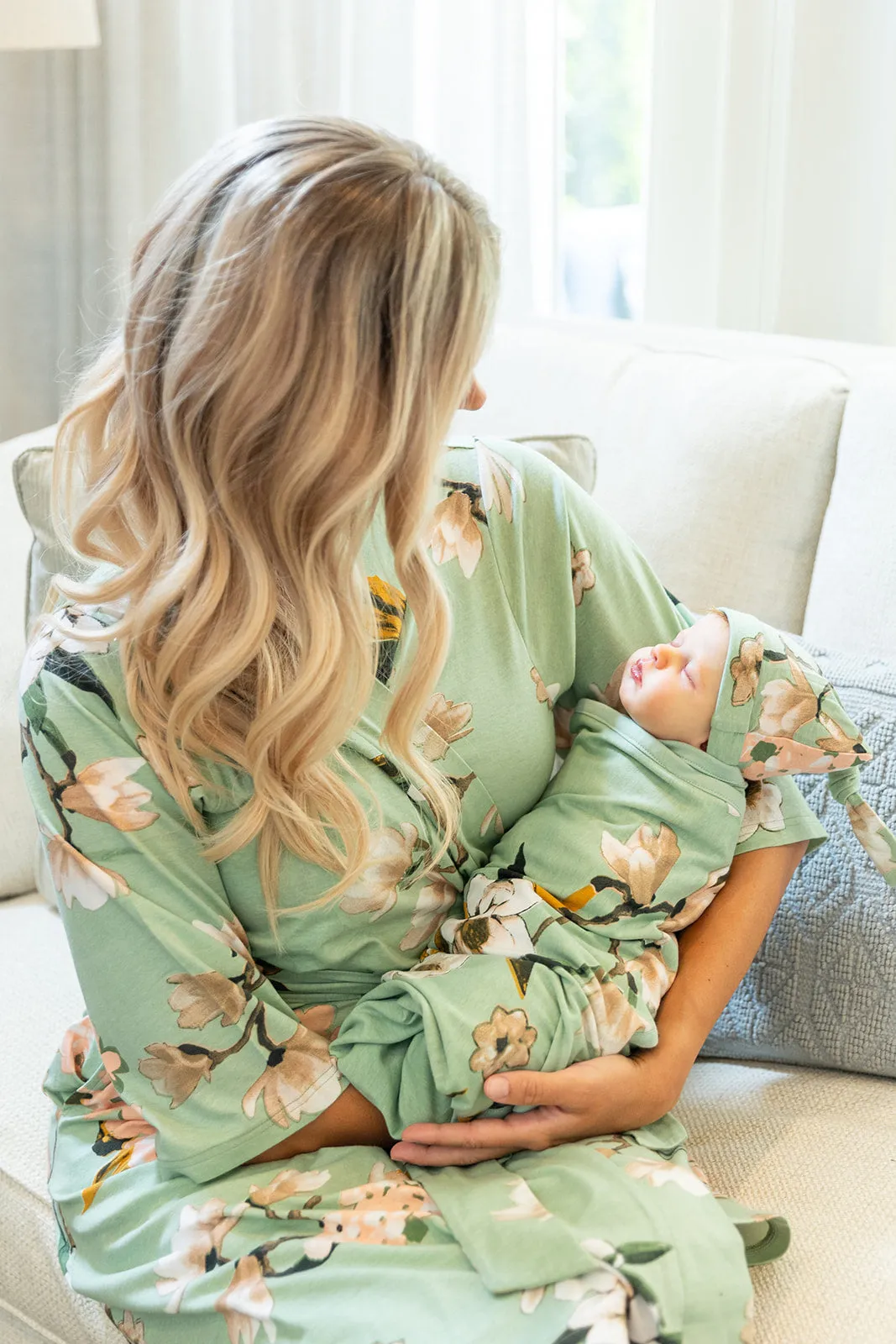 Gia Robe & Newborn Swaddle Blanket Set