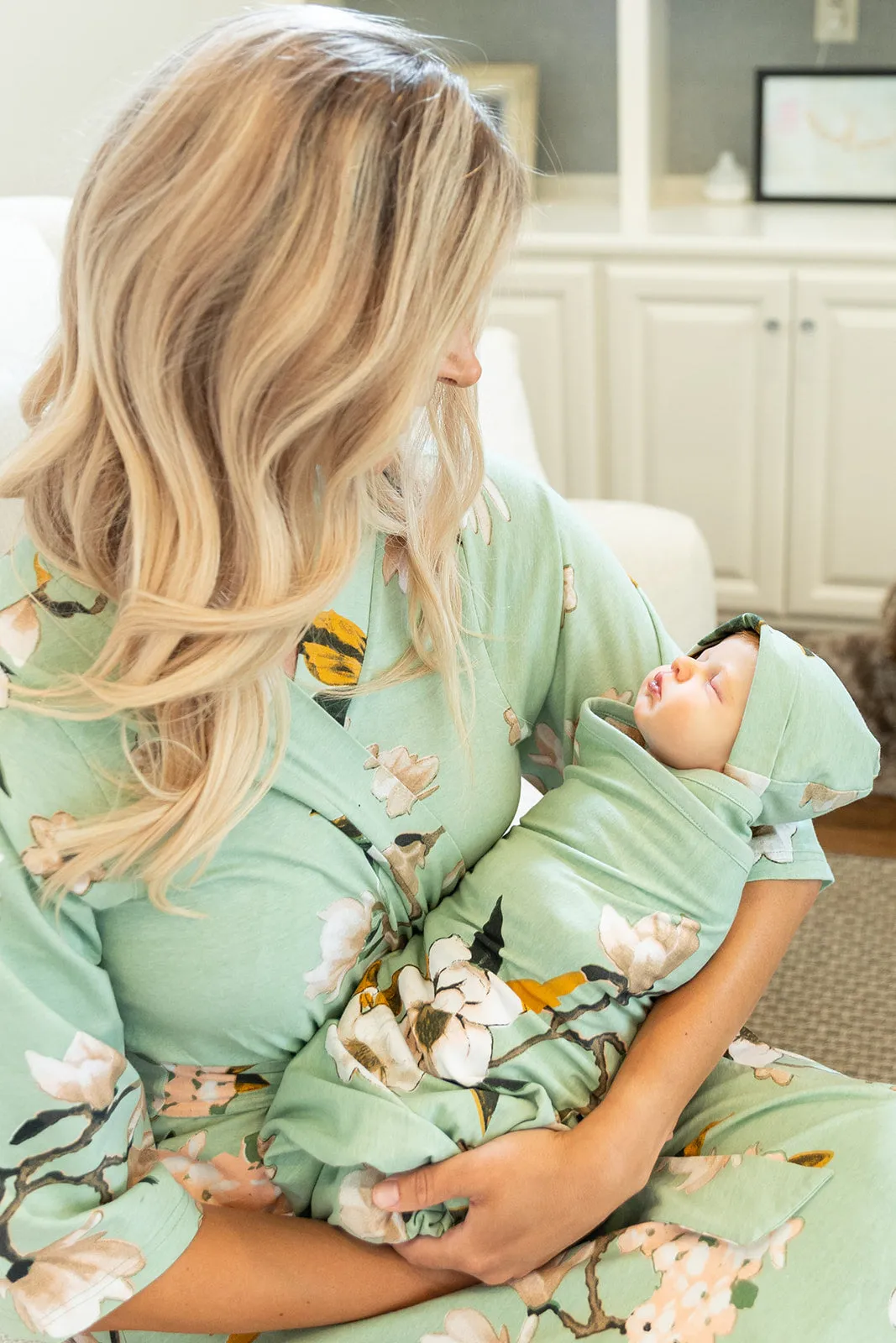 Gia Robe & Newborn Swaddle Blanket Set