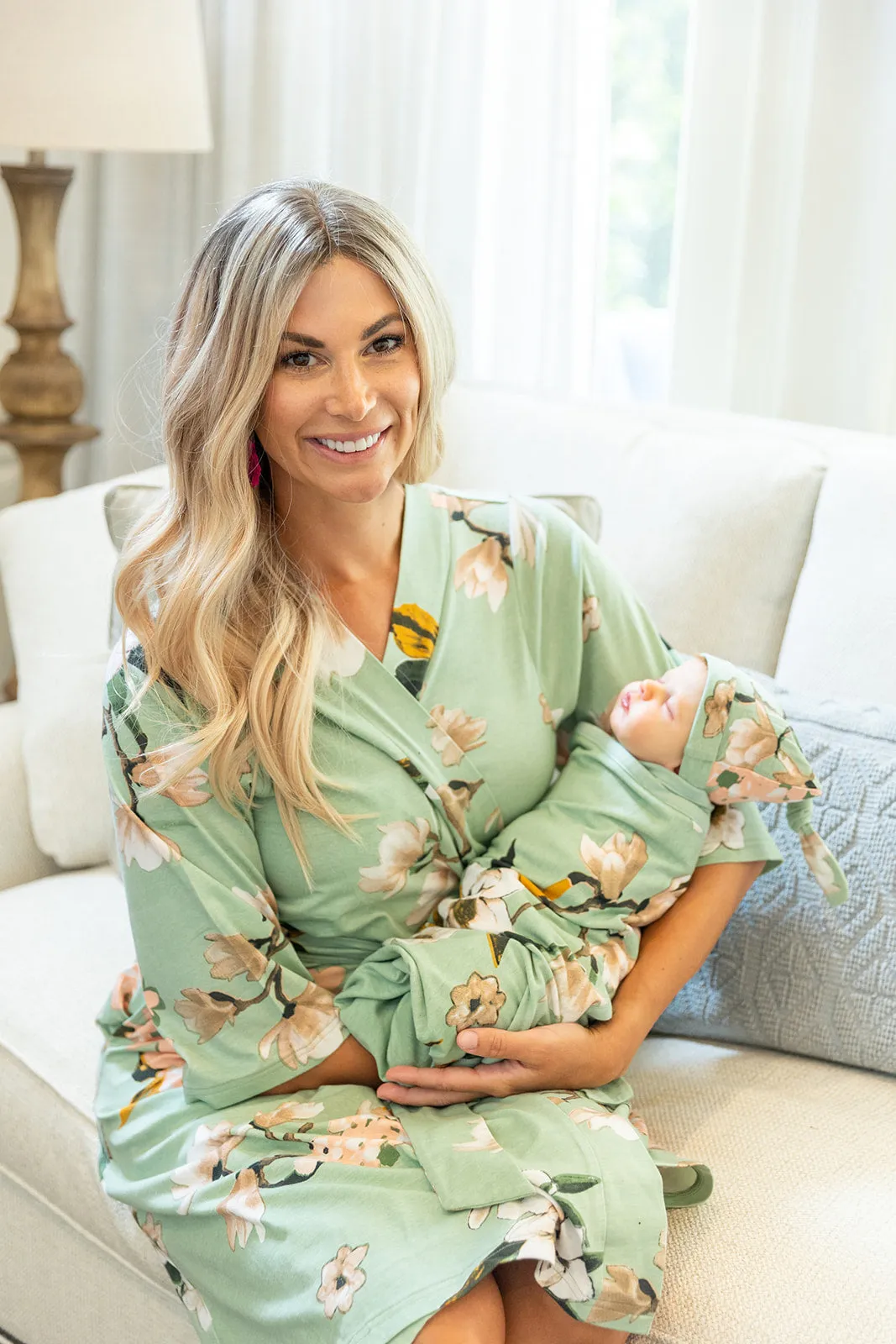 Gia Robe & Newborn Swaddle Blanket Set