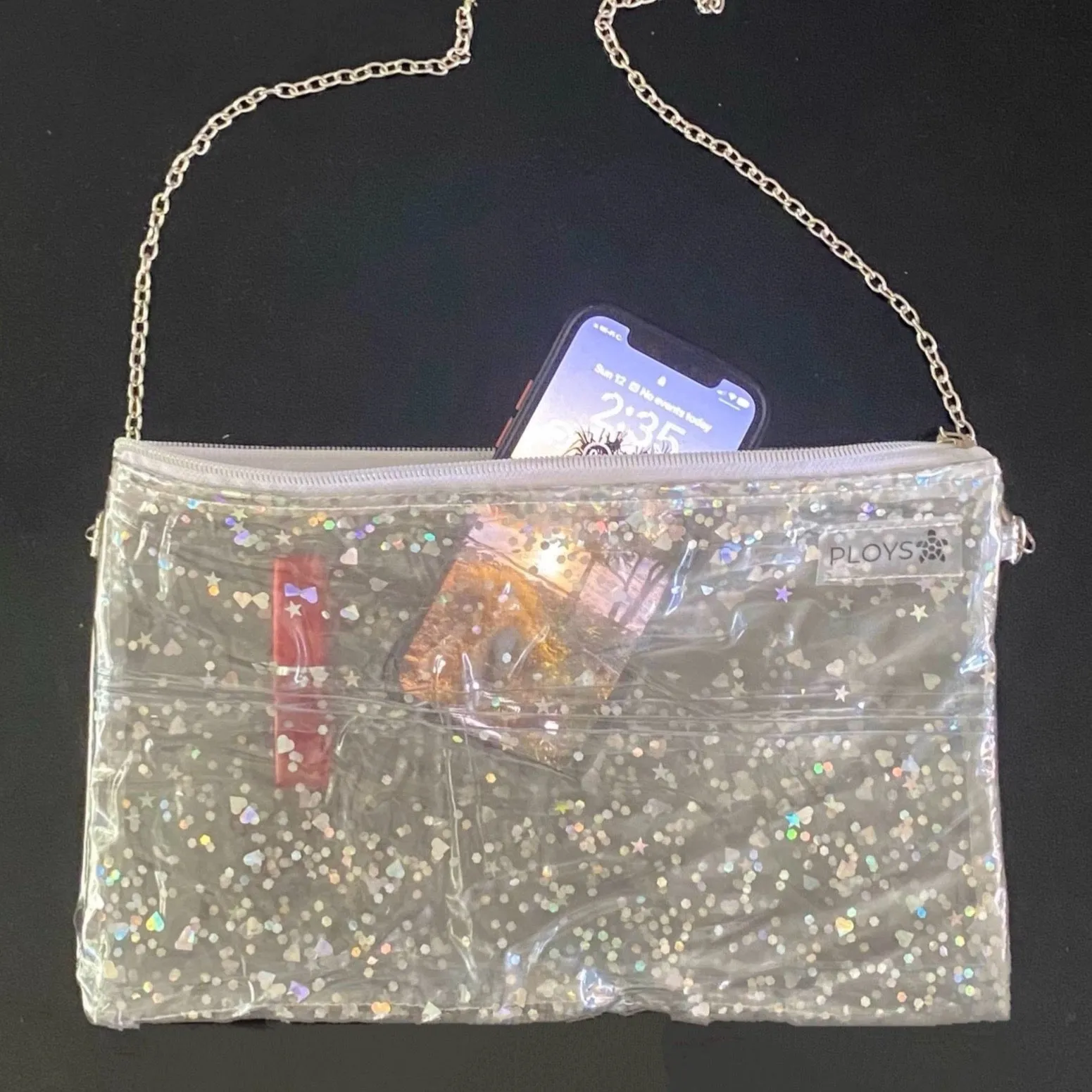 Glitter Purses, Evening Purse, Clutch bag - recycled inflatables