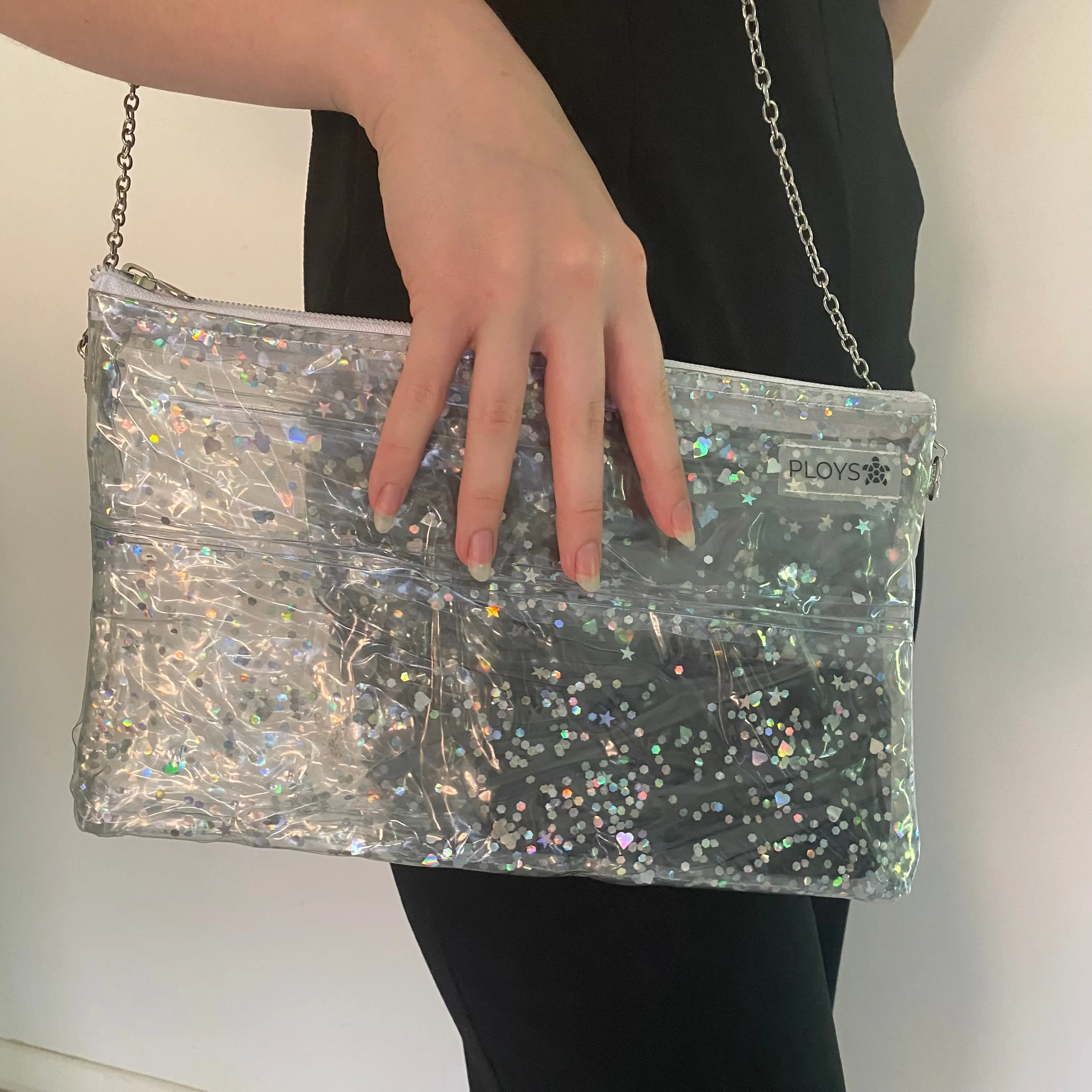 Glitter Purses, Evening Purse, Clutch bag - recycled inflatables