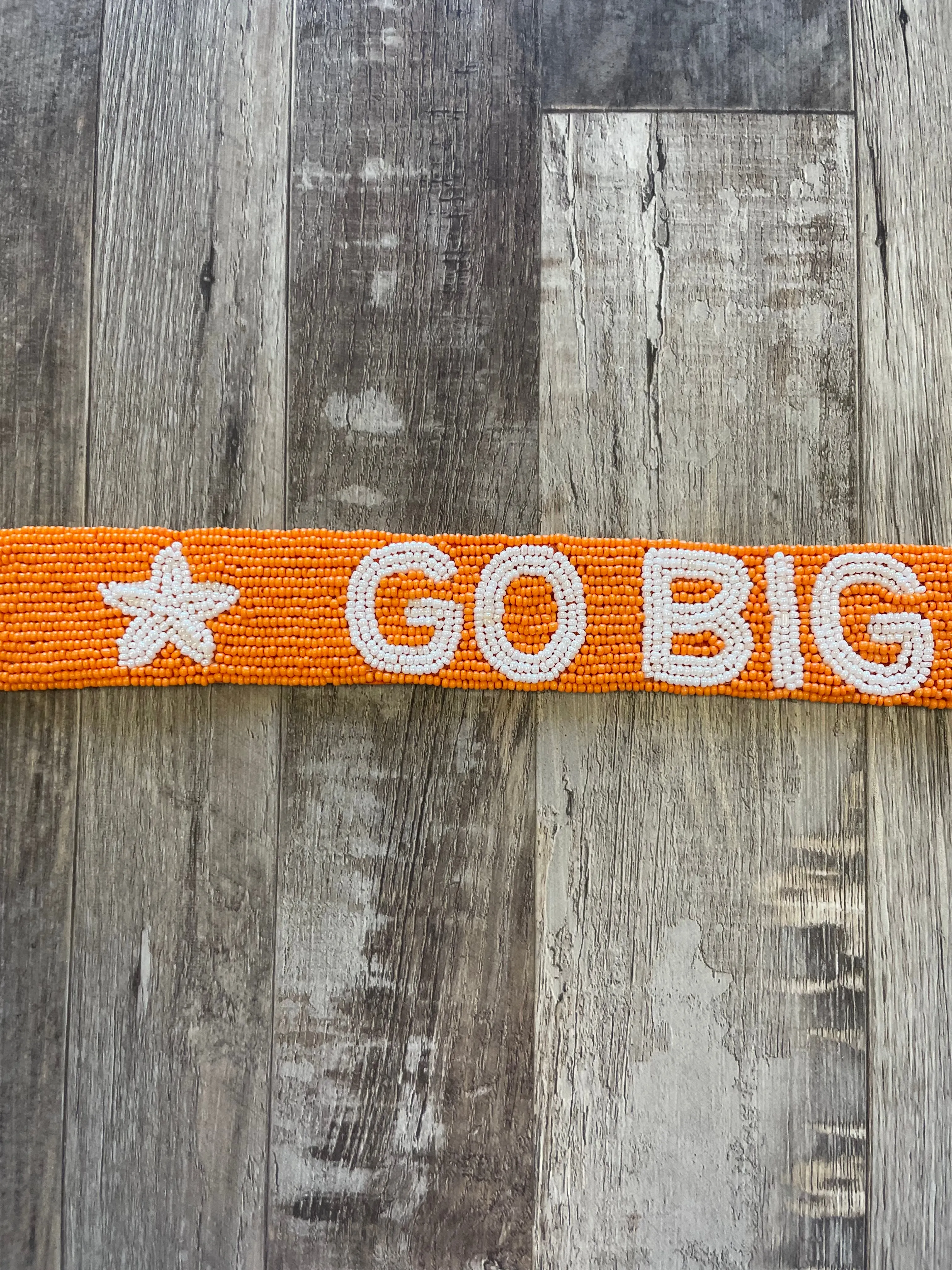 Go Big Orange Beaded Purse Strap - Orange