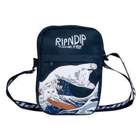 Great Wave Shoulder Bag (Navy)