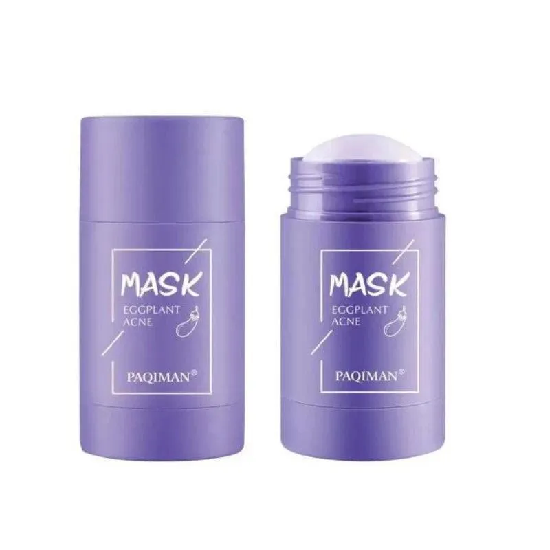 Green Tea & Eggplant Acne Relief Stick Mask for Deep Cleansing and Hydration