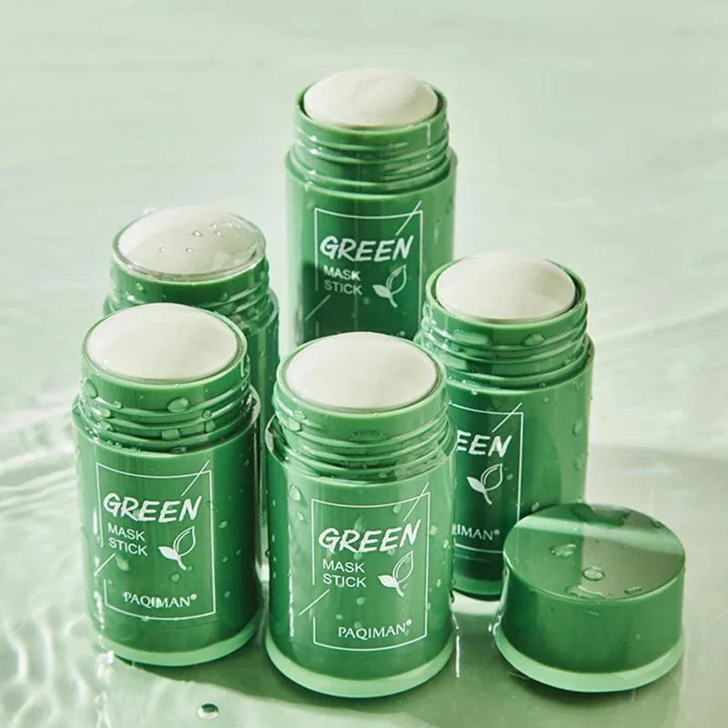 Green Tea & Eggplant Acne Relief Stick Mask for Deep Cleansing and Hydration