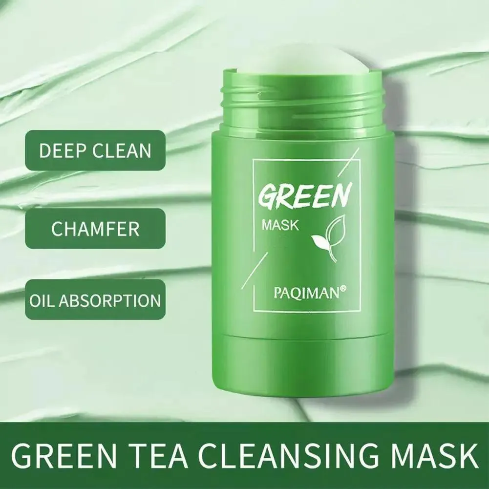 Green Tea & Eggplant Acne Relief Stick Mask for Deep Cleansing and Hydration