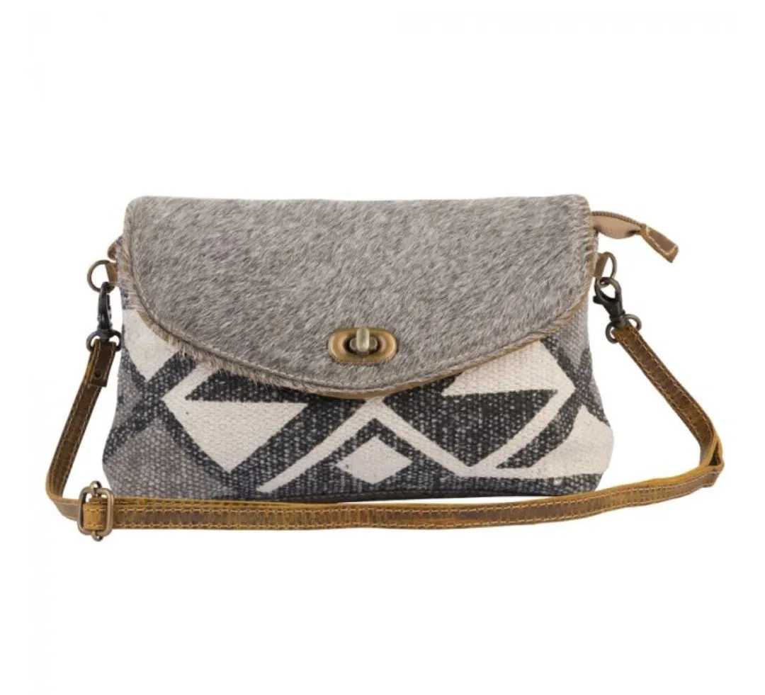 Grey clandestine small crossbody bag