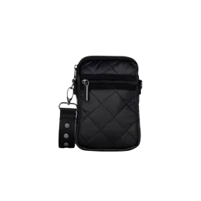 HA Bag Grayson Cellphone Bag/SOLO Black Leatherette Puffer