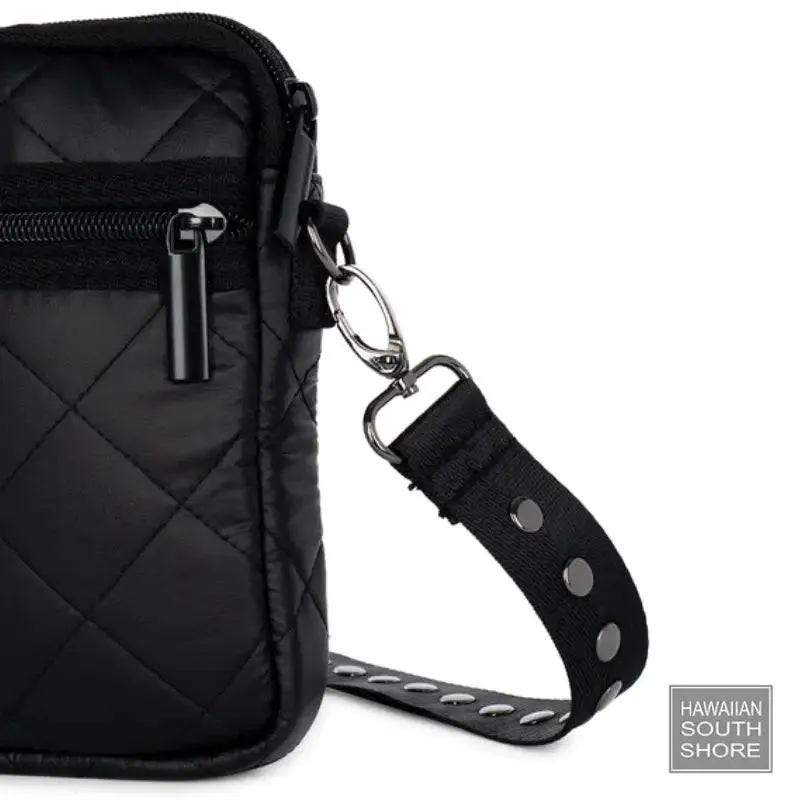 HA Bag Grayson Cellphone Bag/SOLO Black Leatherette Puffer