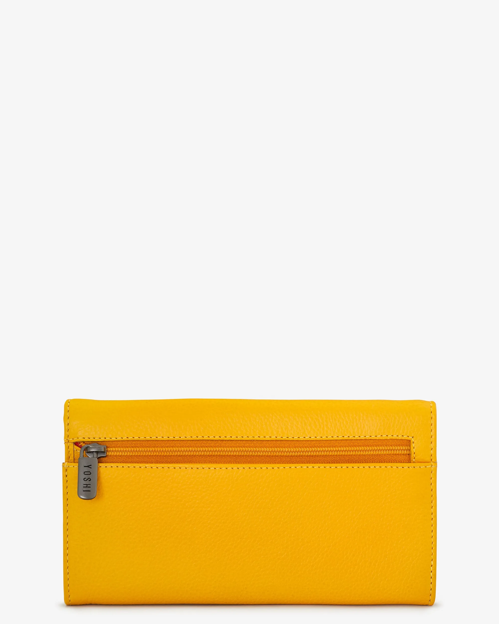 Highland Cow Yellow Leather Hudson Purse